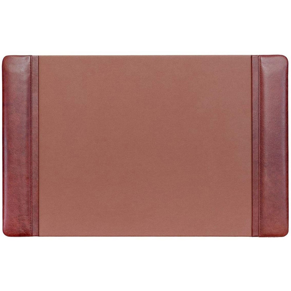 DACP3028 - Desk Pad features leather rails on each side to enhance the look of your office. Faux-leather writing area provides a smooth surface to write on. The bottom is lined with soft velveteen to protect surfaces from scuffs and scratches. Desk pad accepts blotter paper.