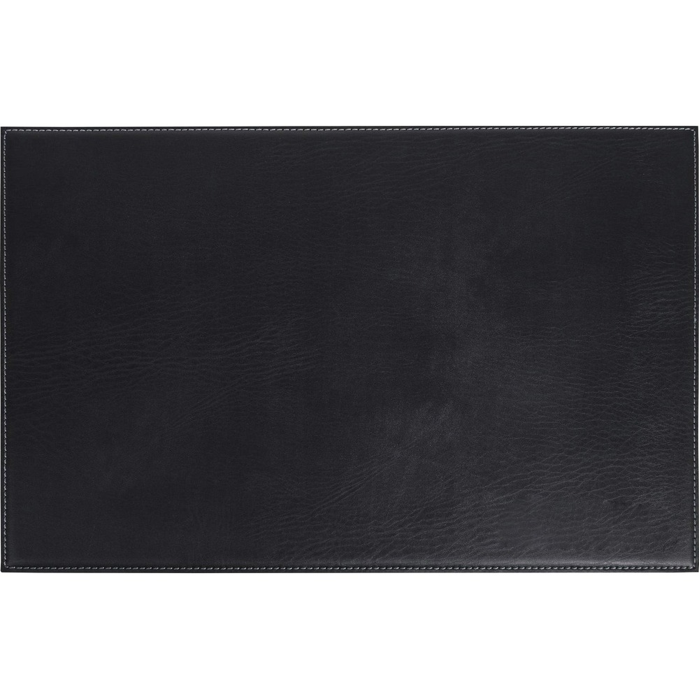 DACH1147 - Corner placemat features a low-profile, die-cut edge design that sits very low on surfaces for enjoyable use. Faux leather material offers a cost-efficient way to add style to any table or desk. Nonslip, synthetic suede bottom prevents sliding on smooth surfaces to sit securely in place.