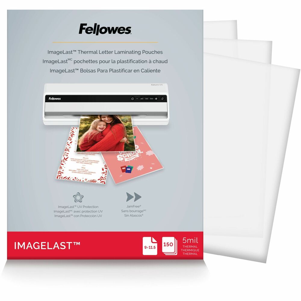 FEL5204007 - Easy-to-use, hot laminating pouches preserve, protect and enhance important documents. Premium-quality pouches ensure clear, durable results. Simply place document in the letter-size pouch and insert it into the laminator. 5 mil pouch is compatible with all laminator brands. More from the Manufacturer
