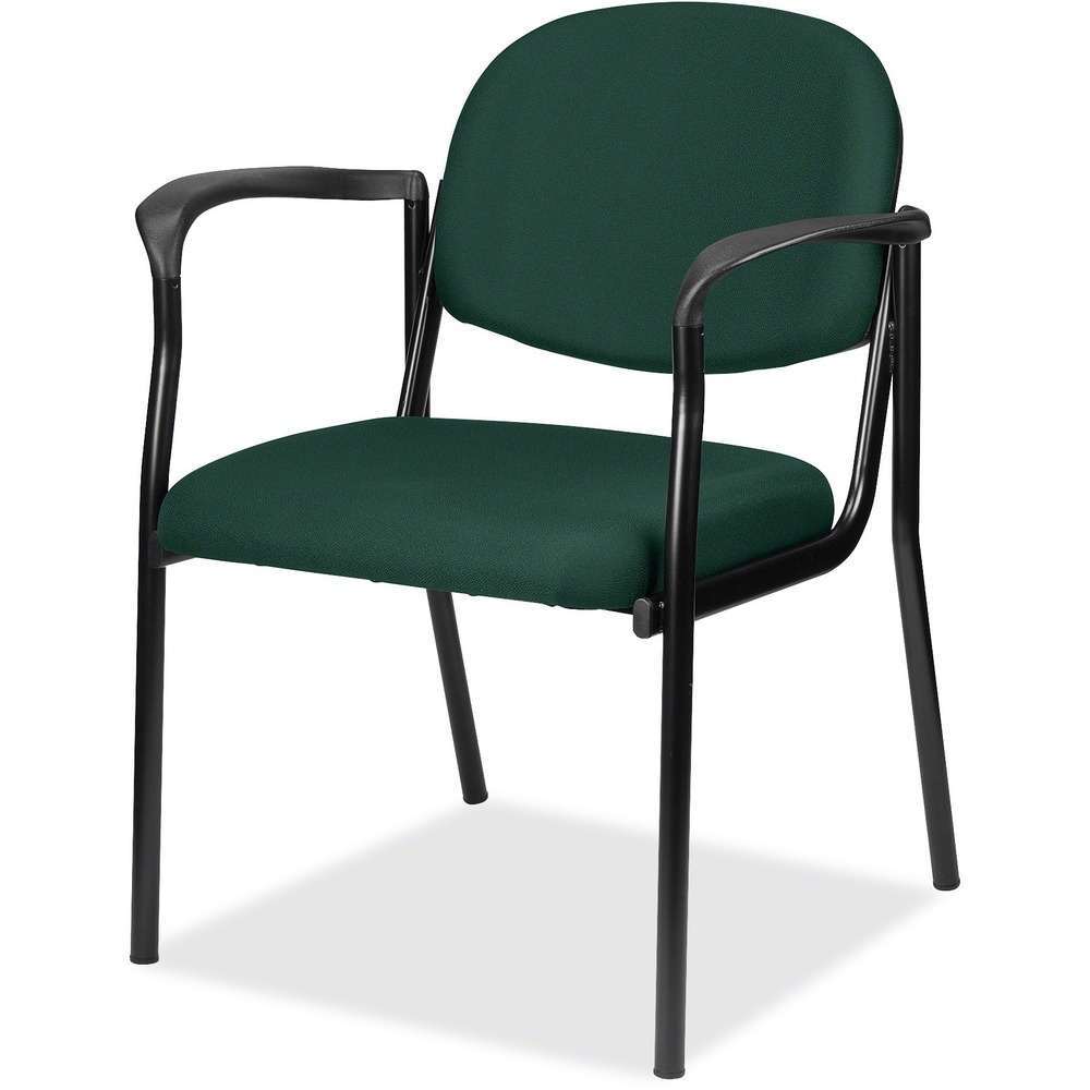 EUT801150 - Dakota Guest Chair is perfect for waiting areas, offices, exam rooms and more. Thick, padded, fabric seat and back provide enhanced support. Sturdy, steel frame construction creates durable, stable seating. Armrests help your guests relax during prolonged periods of sitting. Multipurpose chair is Greenguard certified with low chemical emissions to help manage indoor air quality.
