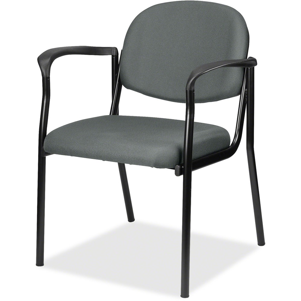 EUT801132 - Dakota Guest Chair is perfect for waiting areas, offices, exam rooms and more. Thick, padded, fabric seat and back provide enhanced support. Sturdy, steel frame construction creates durable, stable seating. Armrests help your guests relax during prolonged periods of sitting. Multipurpose chair is Greenguard certified with low chemical emissions to help manage indoor air quality.