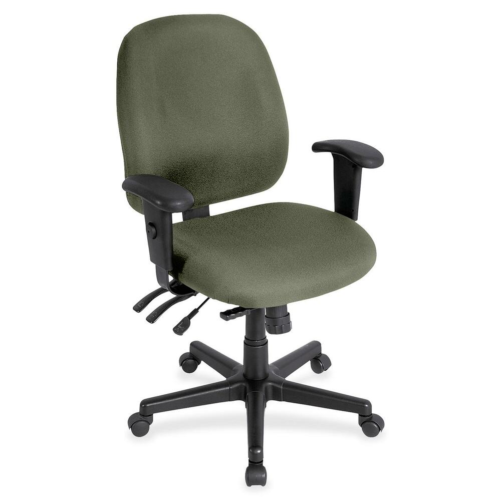 EUT498SL85 - 4x4sl Task Chair with Seat Slider provides all-day comfort with its contoured cushions and ergonomic features. Tilt-tension control with tilt lock allows you to adjust the recline rate based on your weight. Center tilt with adjustable tension gives you the ability to rock. Back-angle adjustment sets the back angle for personalized comfort in a reclined position. Seat-height adjustment allows you to set the height to the desired position relative to the floor. Adjust seat depth relative to the back. Waterfall seat slopes to reduce pressure on the back of your knees for extra comfort. Forward seat tilt changes the angle of the seat to enable proper ergonomic posture while using a keyboard. Arm-height adjustment allows you to move the arms up or down for proper ergonomic positioning. Ratchet-back height adjustment allows the backrest to easily adjust relative to the seat for personalized lumbar region support and comfort. Fabric-upholstered chair adds comfort to any space.