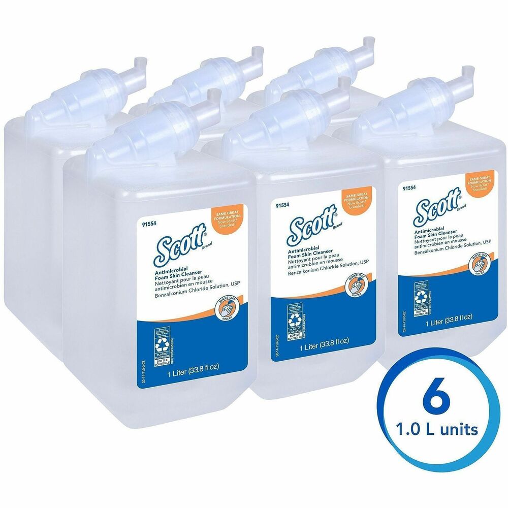 KCC91554CT - Scott provides enhanced hygiene solutions for critical environments. When staying clean and hygienic is a top priority, it's smart to use a product that makes it easy. Scott Antimicrobial Foam Skin Cleanser contains 0.1 percent Benzalkonium Chloride. It is dermatologist-tested. Simple-to-load cassette of bulk hand soap is designed to fit in a manual Scott Professional Cassette Skin Care Dispenser so that your employees and guests can dispense it easily. It's mild and gentle enough for everyday use. This formulation does not contain triclosan.