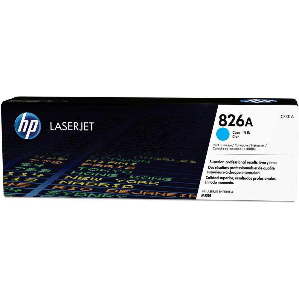HEWCF311A - Produce standout business documents with glossy, photo-quality color. Original HP toner cartridge with HP ColorSphere technology delivers print shop-quality results on a range of papers in your Hewlett-Packard Color LaserJet M855dn, M855xh and M855x Plus. Stay productive with the cartridge designed for reliability and avoid the hassle and expense of reprints. Intelligence built into the cartridge makes monitoring usage and reordering supplies easy. Toner cartridge yields approximately 31,500 pages. More from the Manufacturer
