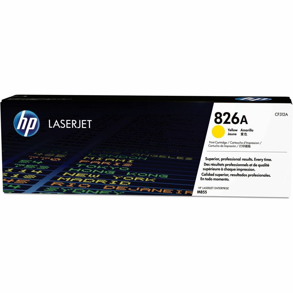 HEWCF312A - Produce standout business documents with glossy, photo-quality color. Original HP toner cartridge with HP ColorSphere technology delivers print shop-quality results on a range of papers in your Hewlett-Packard Color LaserJet M855dn, M855xh and M855x Plus. Stay productive with the cartridge designed for reliability and avoid the hassle and expense of reprints. Intelligence built into the cartridge makes monitoring usage and reordering supplies easy. Toner cartridge yields approximately 31,500 pages. More from the Manufacturer