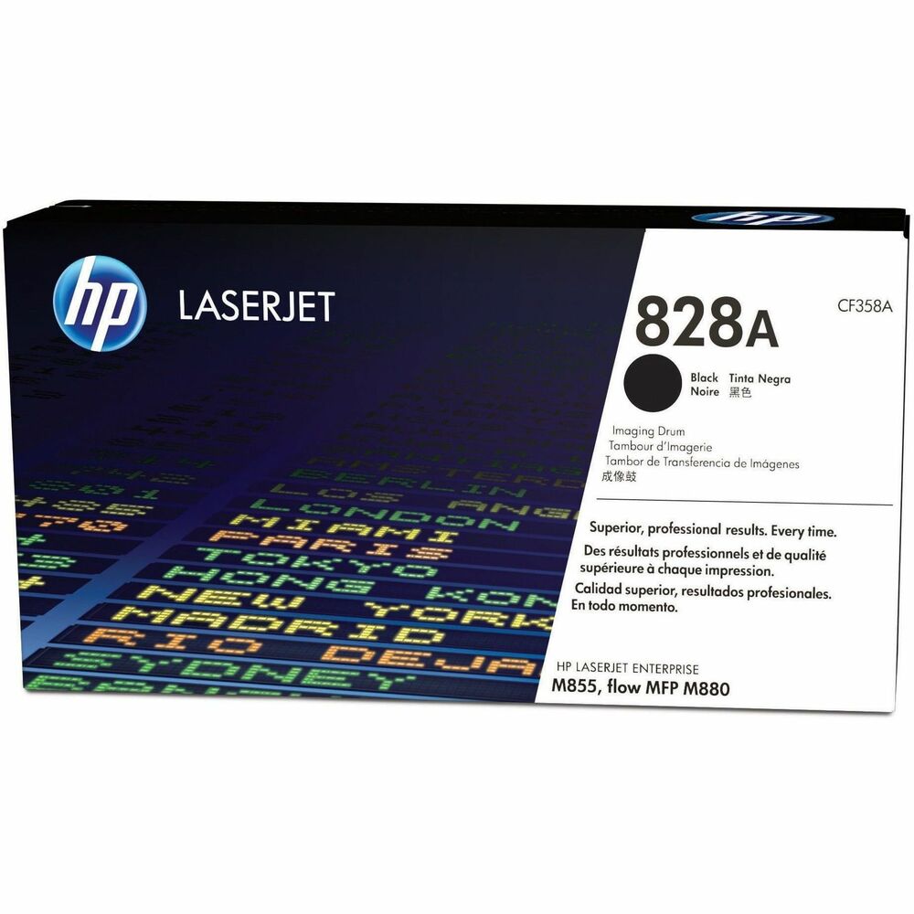 HEWCF358A - Produce standout business documents with glossy, photo-quality color using the HP 828A Image Drum. HP ColorSphere technology delivers consistent, professional color. Keep business productivity high - avoid wasted time and supplies with this reliable, Original HP toner cartridge. It works in your HP Color LaserJet Enterprise M855dn Printer and Enterprise Flow M880z. Drum yields approximately 30,000 standard pages.
