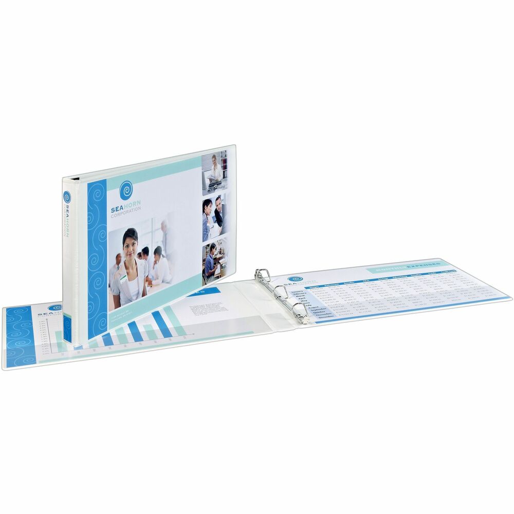 AVE72127 - Never lose sight of the big picture with this tabloid-size binder. It's perfect for storing documents for home or work, such as kids' artwork, school projects, blueprints, engineering documents or financial spreadsheets. Also great for documents with larger fonts that need to be printed on tabloid paper. Separate your pages into categories with Avery(R) 11" x 17" dividers. The binders are made out of heavy-duty poly material that is acid-free and won't lift print off your documents. This larger-than-life binder will give you a great view of the big picture. More from the Manufacturer