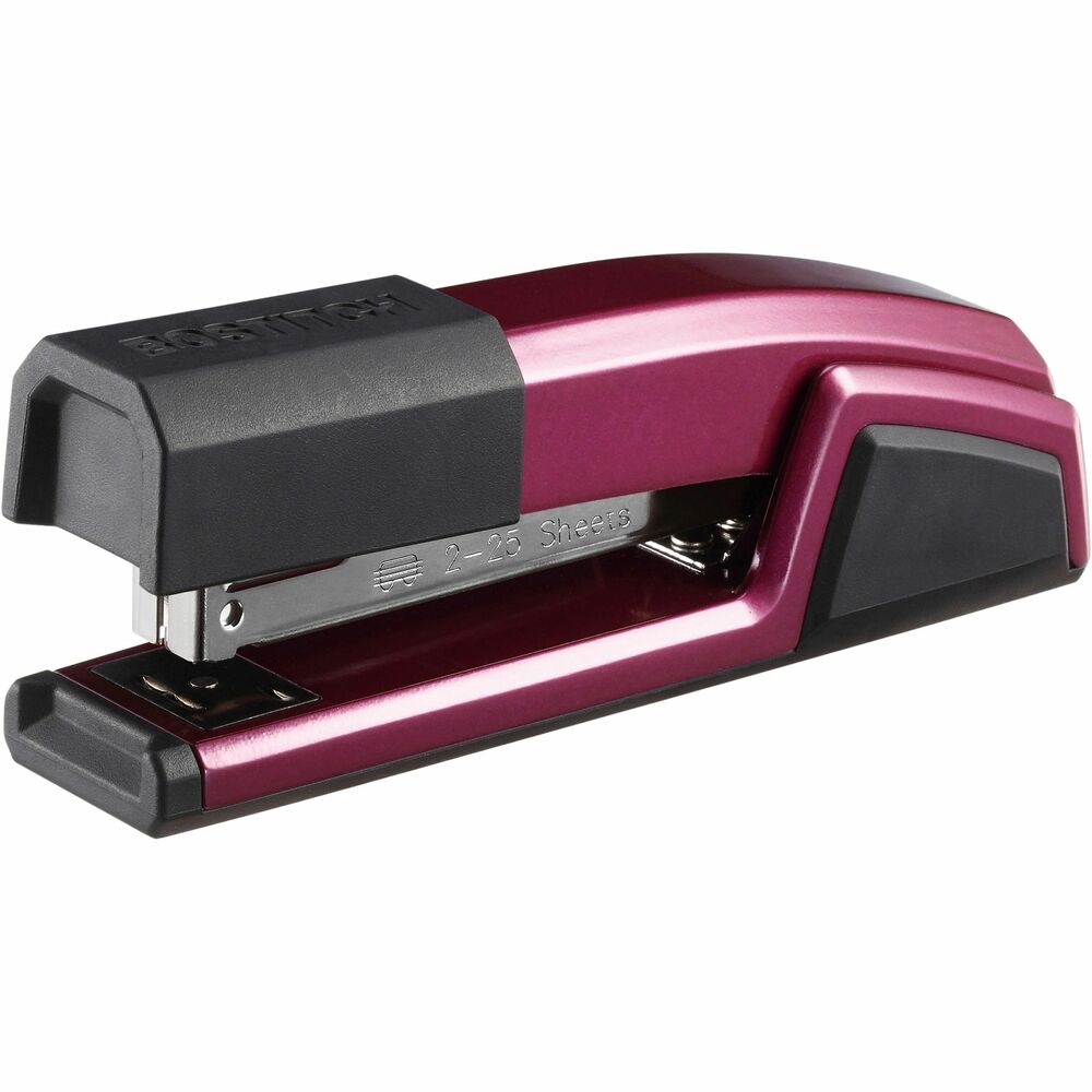 BOSB777RMAG - Epic Stapler offers ultimate durability and efficiency in a premium, classic design. Die-cast metal construction ensures long-lasting performance while soft rubber grip and base provide comfort during use. Antimicrobial protected, full-strip stapler delivers efficiency with a swing-out staple EZ Remover and a hidden StapleStore compartment on the bottom of the unit to keep two staple strips on hand. Accenting any desk, it stands vertically or horizontally for easy access and storage. This stapler opens 180 degrees for bulletin board tacking or crafting. It staples up to 25 sheets at a time. Full-strip staple capacity holds one strip of 210 standard staples. More from the Manufacturer