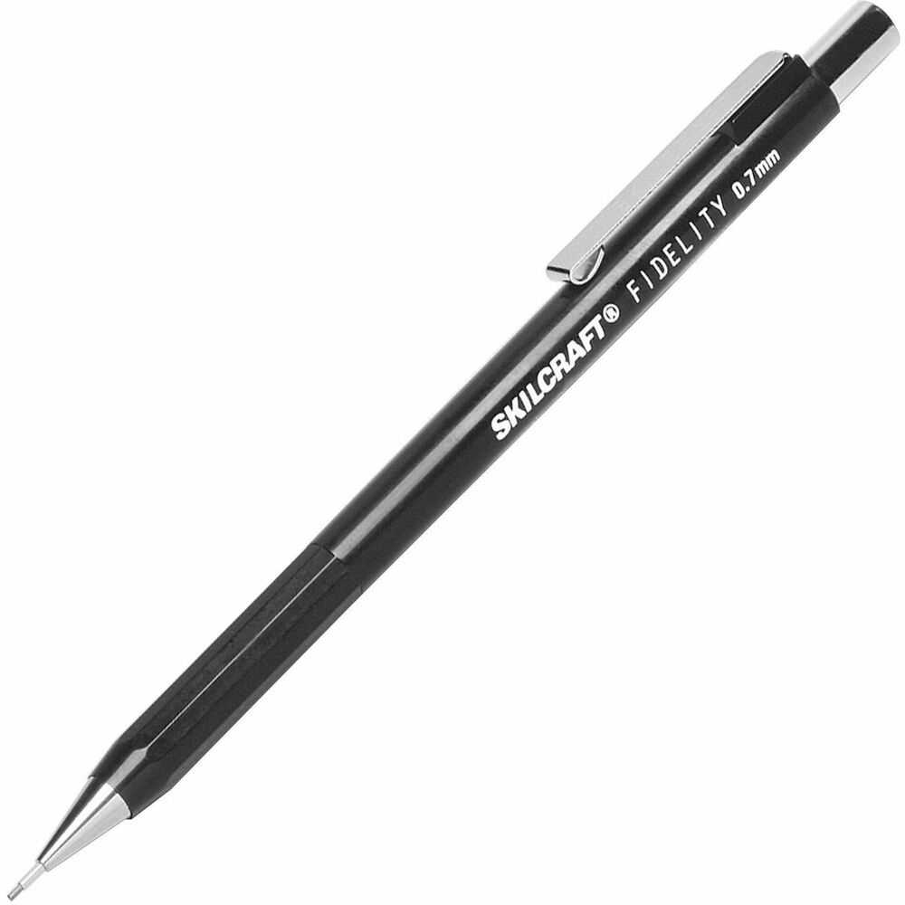 NSN1324996 - Fidelity Push-Action Mechanical Pencils are designed for drawing fine lines. Extended point protector and retractable sliding sleeve minimize breakage. Each pencil comes with a cap and three leads.   