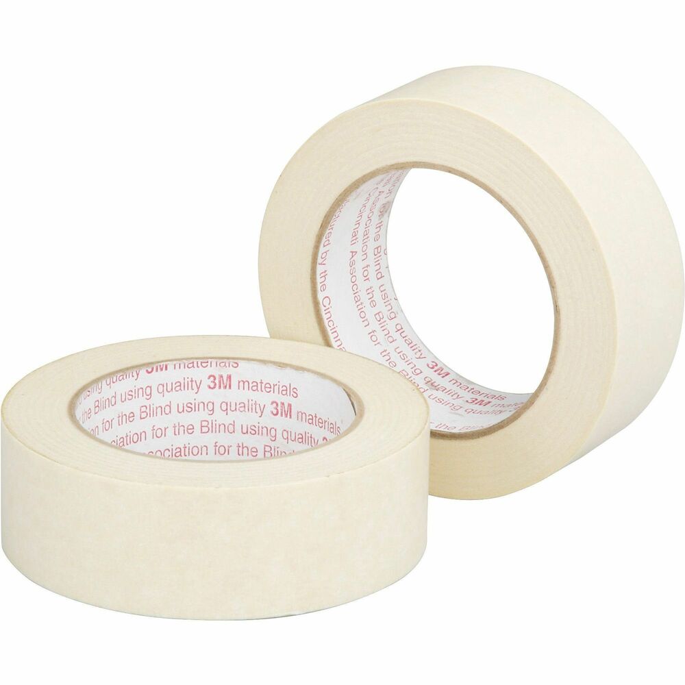 NSN2666709 - Utility-grade masking tape is ideal for holding, bundling, sealing and noncritical masking jobs where pressure-sensitive tape is needed. Tape has a standard 3" core.