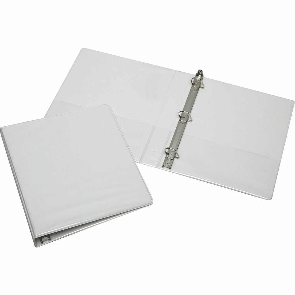 NSN3848786 - Slant-D ring view binder features a clear overlay on front, spine and back cover. Ideal for presentations, clear overlay allows easy customization by insertion of printed materials. Three Slant-D rings accommodate 20 percent more letter-size punched paper than traditional round rings. Pockets on the inside of the front and back cover are designed to store unpunched and loose papers. Vinyl binder offers heavy-duty vinyl covers and boards that resist tearing and cracking. Binder is manufactured using a BPA-free process.   