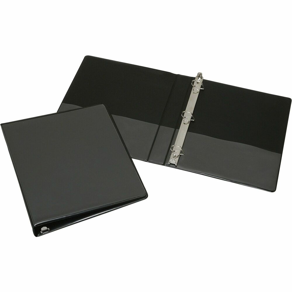 NSN4208078 - Slant-D ring view binder features a clear overlay on front, spine and back cover. Ideal for presentations, clear overlay allows easy customization. Three Slant-D rings accommodate 20 percent more letter-size punched paper than traditional round rings. Pockets on the inside of the front and back cover are designed to store unpunched and loose papers. Vinyl binder offers heavy-duty vinyl covers and boards that resist tearing and cracking. Binder is manufactured using a BPA-free process.