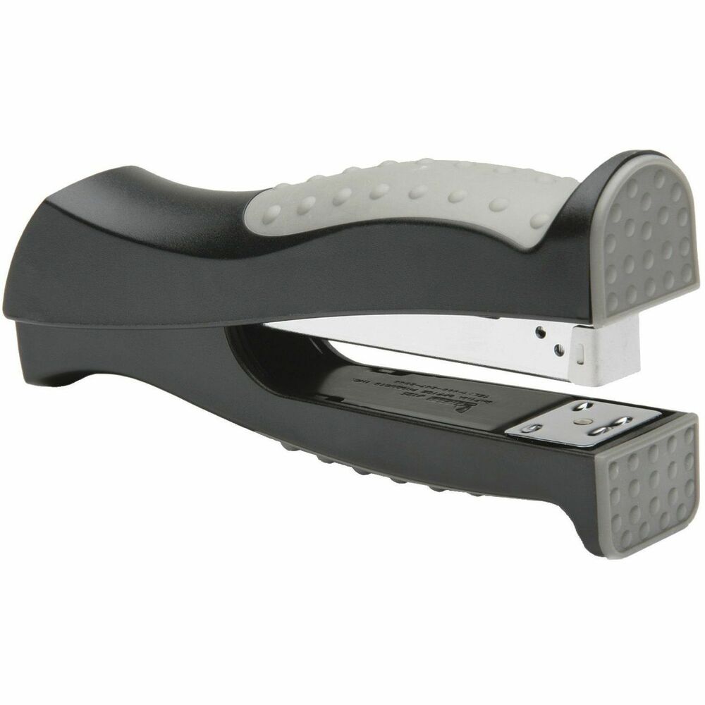 NSN5153549 - Stand-Up Vertical Grip Stapler fastens 30 sheets of 20 lb. paper and offers a small footprint so it takes up little space on your desk. Standing 6" high, this grip stapler is always visible and available for use. Unique design offers comfortable operation with cushioned, rubber grip inserts. Stapler also features a smooth nonjamming mechanism and uses standard staples.   