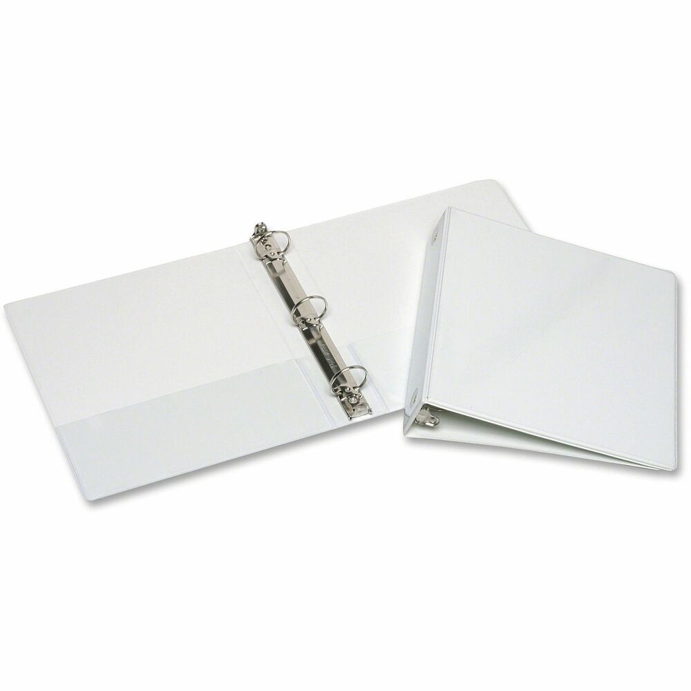 NSN5194381 - Round-ring view binder features a clear overlay on the front, spine and back covers. It is ideal for presentations. Clear overlay allows easy customization. Use pockets on the inside of the front and back cover for storing unpunched and loose papers. Three-ring binder accommodates letter-size punched paper. Quality construction with heavy-duty vinyl resists tearing and cracking. Binder meets CPG guidelines and is manufactured using a BPA-free process.