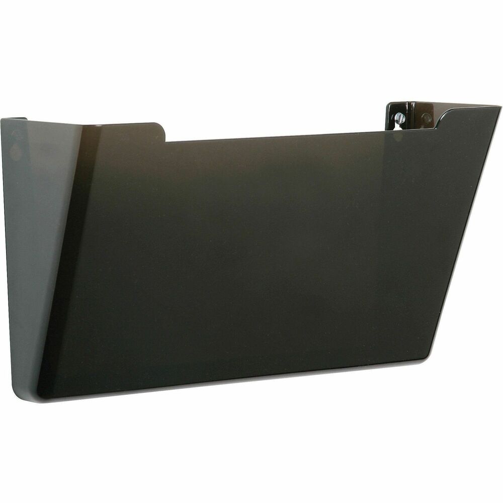 NSN5827279 - Wall file holder keeps frequently used files accessible. Mount file easily to walls, partitions, doors or cabinets. Modern design provides maximum visibility and easy retrieval for files and documents. Additional units can be stacked vertically for a multipocket system. High-impact polystyrene makes them virtually unbreakable. Wall file includes wall anchors and doubled-sided tape for choice of installation. Hanging wall file is made using 100 percent recycled plastic with a minimum of 25 percent post-consumer material.