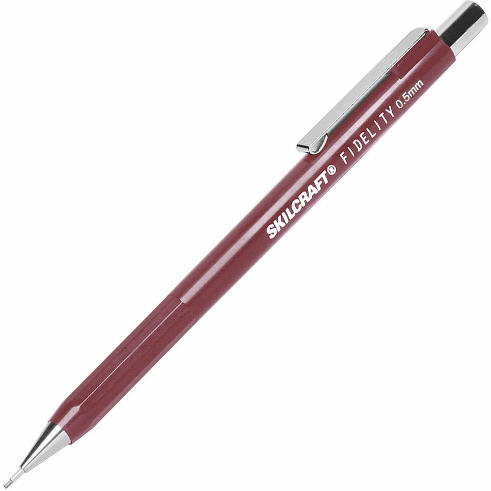 NSN5901878 - Fidelity Push-Action Mechanical Pencils are designed for drawing fine lines. Extended point protector and retractable sliding sleeve minimize breakage. Each pencil comes with a cap and three leads.   