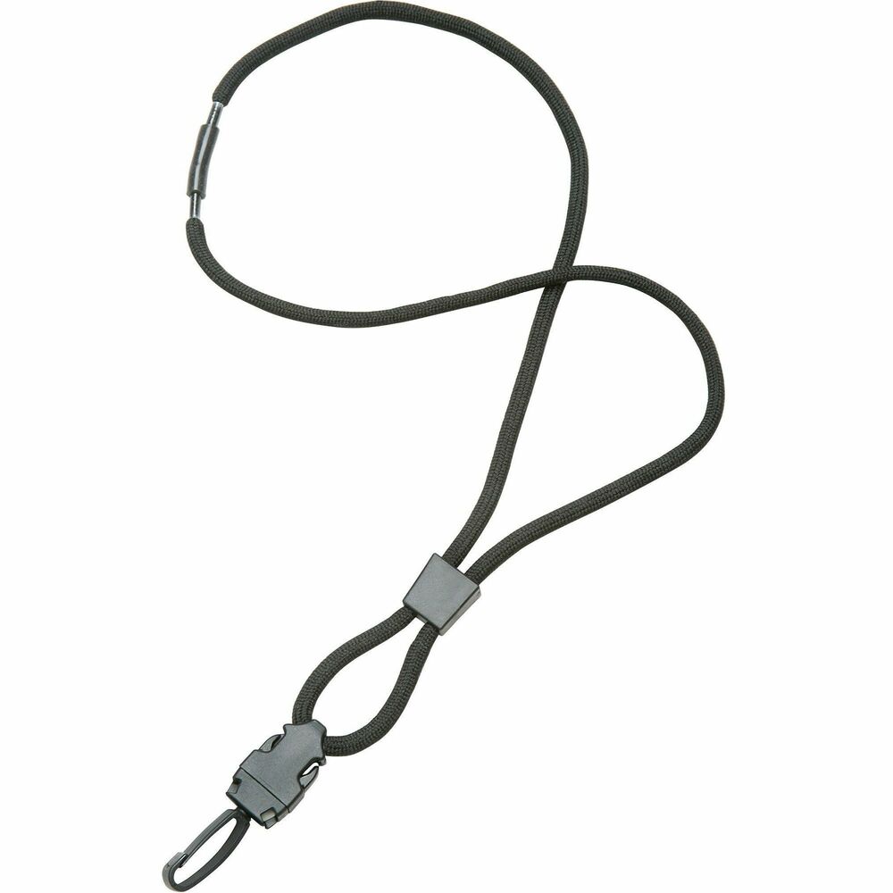 NSN6130192 - Premium neck lanyard offers the perfect way to display your identification without attaching it to clothing. Swivel hook attachment provides the flexibility you need to flash your badge to security. Versatile, premium polyester cord with durable plastic components can be adjusted and includes a special feature for safety. 36" long round cord comes with a slide adjuster, side release buckle for easy detachment, and a comfortable safety breakaway.