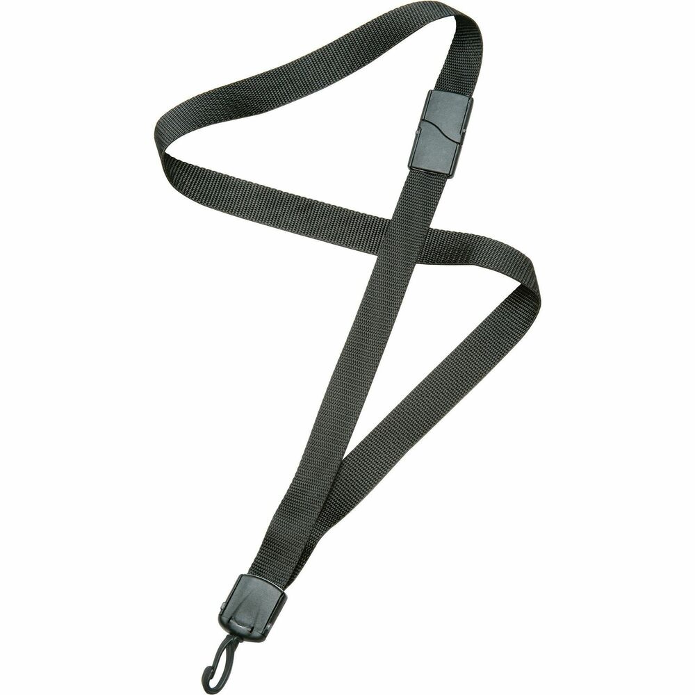NSN6130197 - Neck lanyard with swivel hook attachment offers the perfect way to display your identification without attaching it to clothing. The 36" long lanyard is made of black nylon and features a 3/4" strap. Durable plastic components and safety breakaway add safety for everyday use.