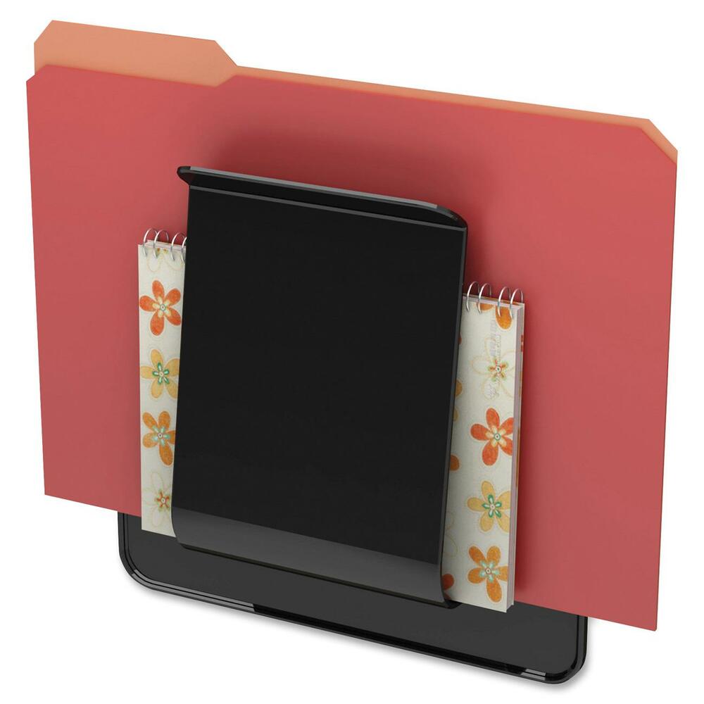 DEF65504H - Wall file pocket features a high-tension front bracket that keeps literature standing upright while preventing materials from slumping forward or losing shape. Open-end design accommodates letter-size, legal-size and oversized files. Extra-capacity pocket holds stacks of paper or literature over 2" deep. Wall file is made from unbreakable plastic and comes with mounting hardware. Wall file is compatible with EZ Link Partition Brackets for hanging on partitions and EZ Link Magnets for mounting on metal surfaces (both sold separately).