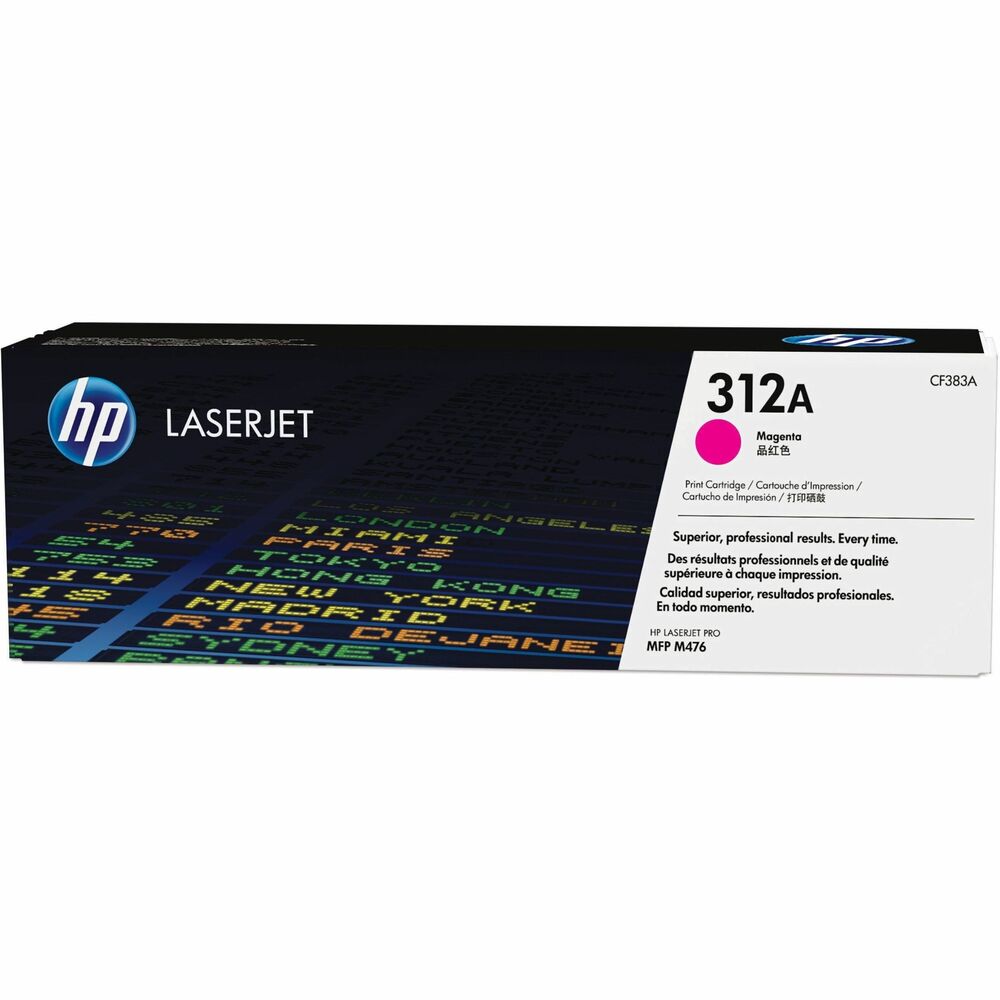 HEWCF383A - Make documents and marketing materials look professional when you print with this Original HP toner cartridge. Keep your home or office productive by avoiding wasted time and supplies. These cartridges are specifically designed for your Hewlett-Packard Color LaserJet Pro MFP M476 printer series. HP 312A toner cartridge delivers superior, professional results every time and yields approximately 2,700 pages. More from the Manufacturer
