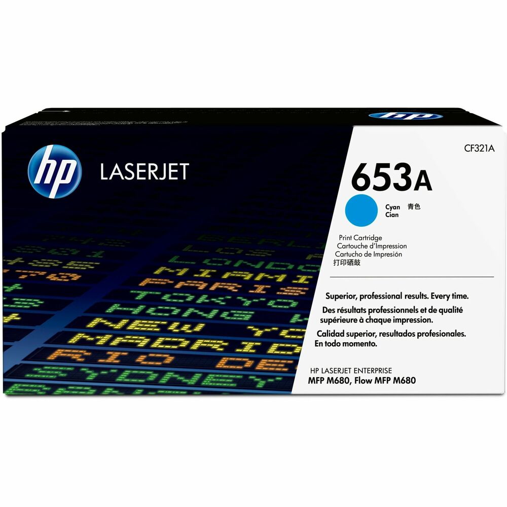 HEWCF321A - Produce standout business documents with glossy, photo-quality color using this reliable, Original HP toner cartridge. HP ColorSphere technology delivers consistent, professional color in the Hewlett-Packard Color LaserJet Enterprise MFP M680 series to keep business productivity high. Track cartridge use and reorder easily with intelligence built into the toner cartridges. Automatic seal removal makes installation quick and easy. HP 653A cartridge yields approximately 16,500 pages. More from the Manufacturer