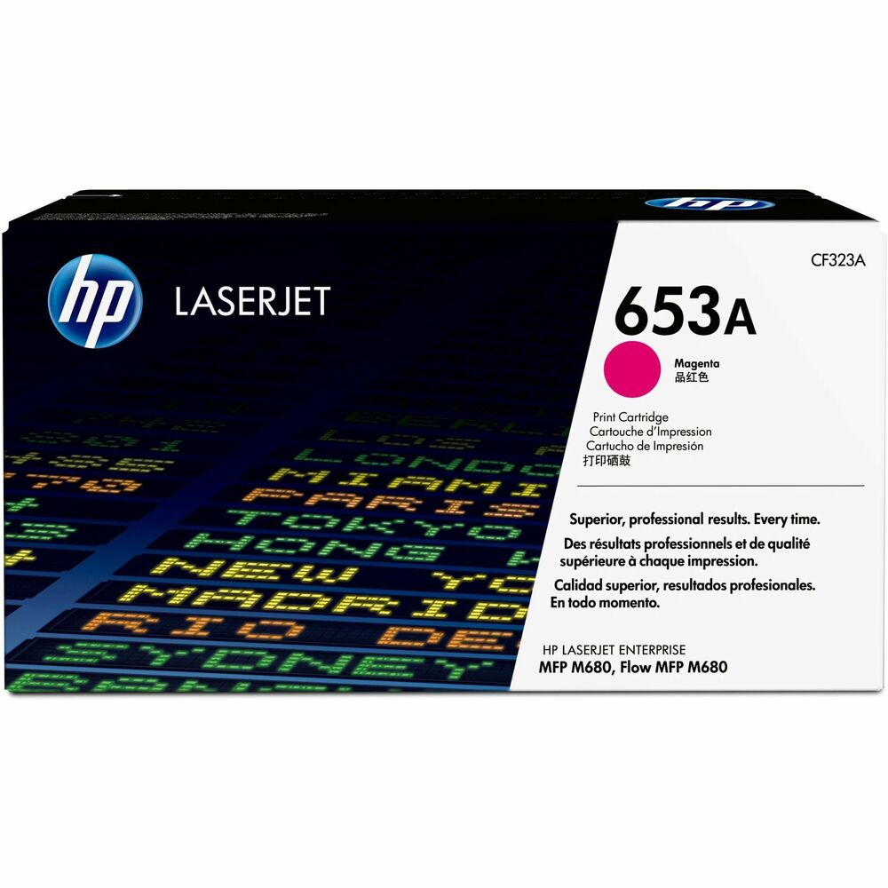 HEWCF323A - Produce standout business documents with glossy, photo-quality color using this reliable, Original HP toner cartridge. HP ColorSphere technology delivers consistent, professional color in the Hewlett-Packard Color LaserJet Enterprise MFP M680 series to keep business productivity high. Track cartridge use and reorder easily with intelligence built into the toner cartridges. Automatic seal removal makes installation quick and easy. HP 653A cartridge yields approximately 16,500 pages. More from the Manufacturer