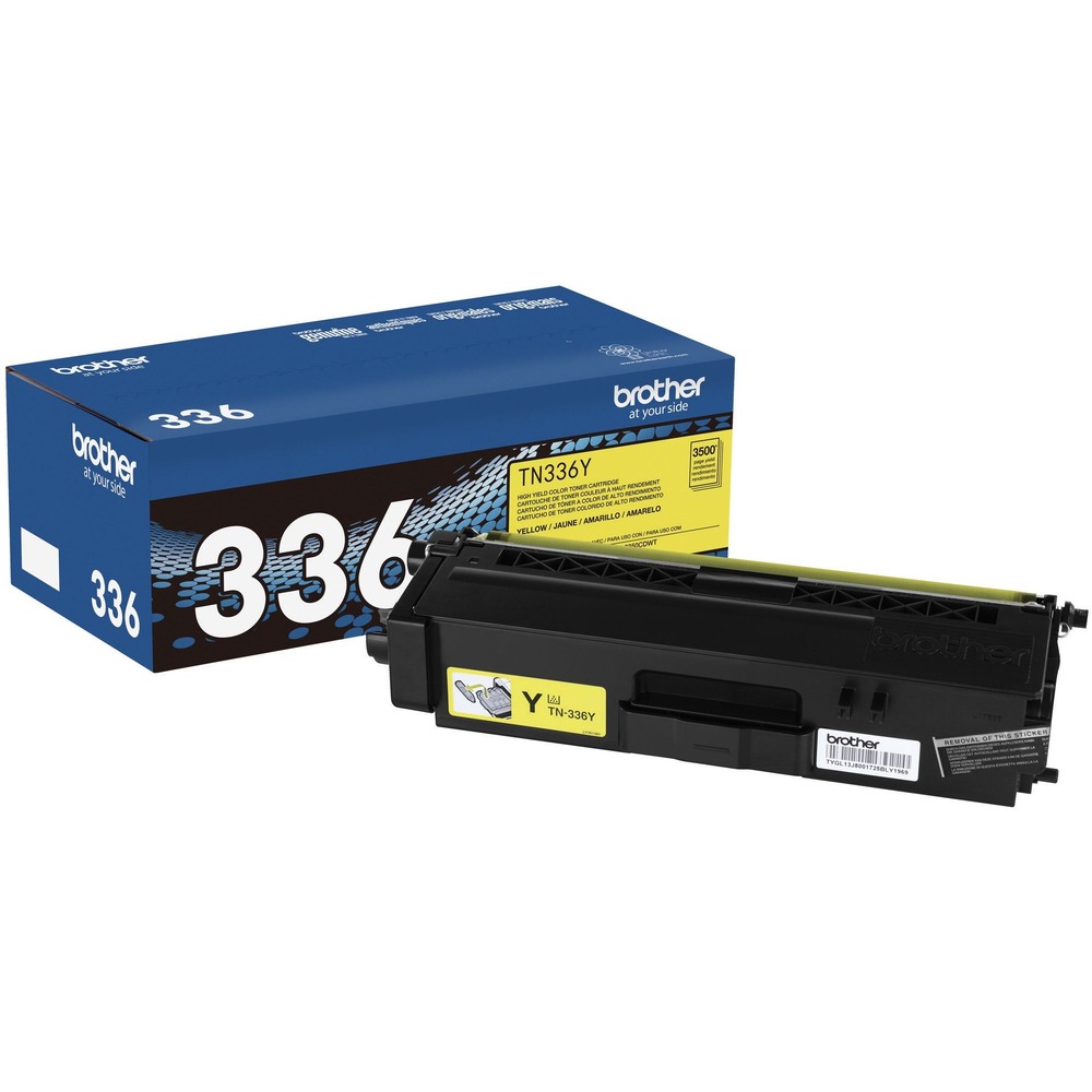 BRTTN336Y - High-yield toner cartridge delivers high-impact color business printing in Brother HL-L8250CDN, HL-L8350CDW, HL-L8350CDWT, MFC-L8600CDW and MFC-L8850CDW. All genuine Brother printer supplies are designed as part of an entire printing system to provide a superior degree of quality. Genuine Brother toner is delicately balanced to provide even flow and toner distribution. Spend less time replacing supplies and help reduce operating costs by using this high-yield, replacement toner cartridge. Cartridge yields 3,500 approximately pages. More from the Manufacturer
