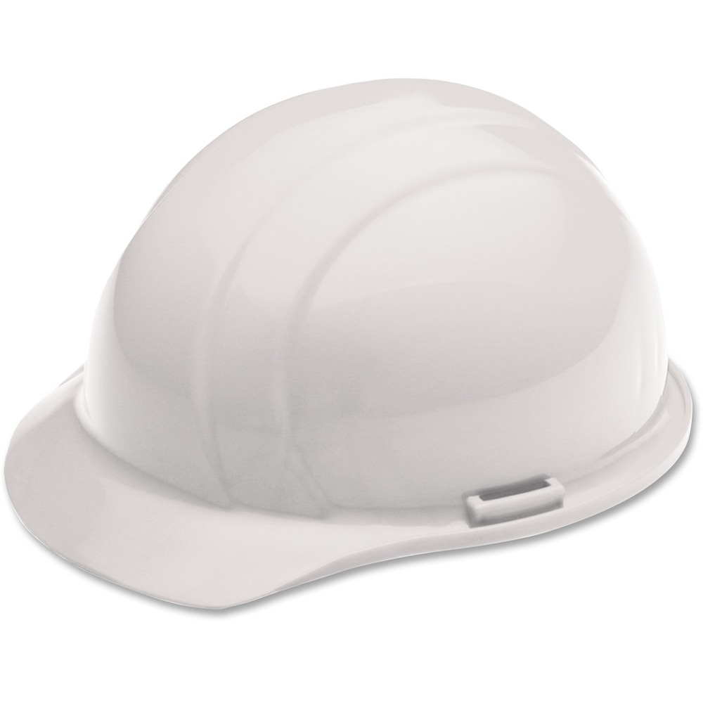 NSN9353139 - Cap-style safety helmet is molded from high-density polyethylene with a short peak and trim profile. Design also features a four-point, woven nylon suspension to protect the wearer. Easy Quick-Slide sizing adjusts from head sizes 6-1/2 to 8. Helmet meets ANSI Z89.1 - 2009, Type 1, Class E requirements.