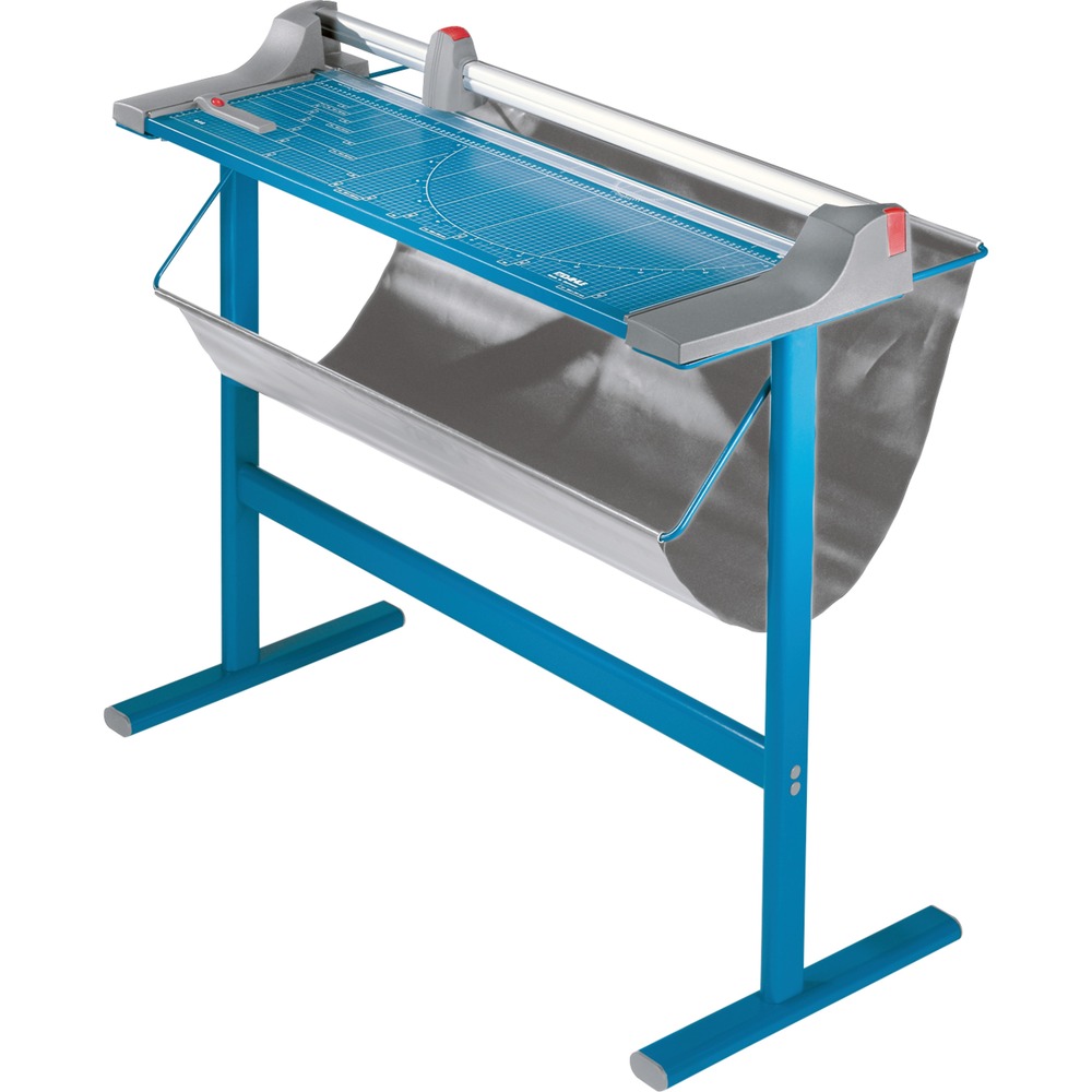 DAH446S - Rotary trimmer with a 36" cut length features a durable, self-sharpening blade to help you precisely trim thicker material. Automatic clamping system provides even pressure to prevent your work from shifting. Base contains carefully screened guides to help align your cuts. Guides indicate inch and metric measurements for all your trimming needs. Blade's precision-graduated edge will remove even the tiniest sliver of paper and produce a clean, burr-free cut. Sturdy metal base provides a solid foundation that will never warp or crack. Included space-saving, steel stand with paper catch provides an optimal cutting height while you work. Rotary trimmer is designed to cut up to 22 sheets at a time. More from the Manufacturer