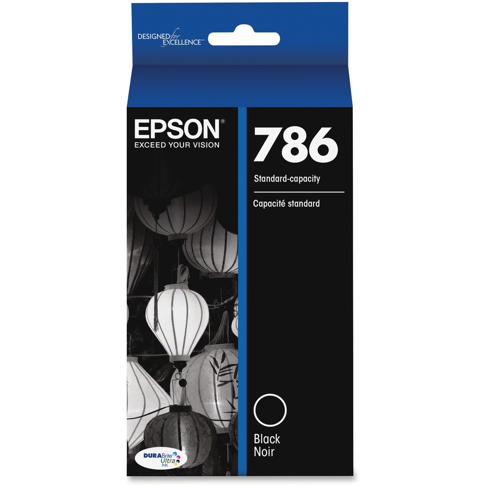 EPST786120S - Replace only the color you need with this individual ink cartridge. Only one set of cartridges is needed to print amazing documents and great photos in your Epson WorkForce Pro WF-5620, WF-5690, WF5110 and WF-5190 so no need to buy specialized cartridges to print on either plain or photo paper. For worry-free handling, revolutionary DURABrite Ultra Ink produces smudge-resistant, fade-resistant and water-resistant prints that look brilliant on both plain and glossy photo paper. Standard-capacity cartridge yields approximately 900 pages.