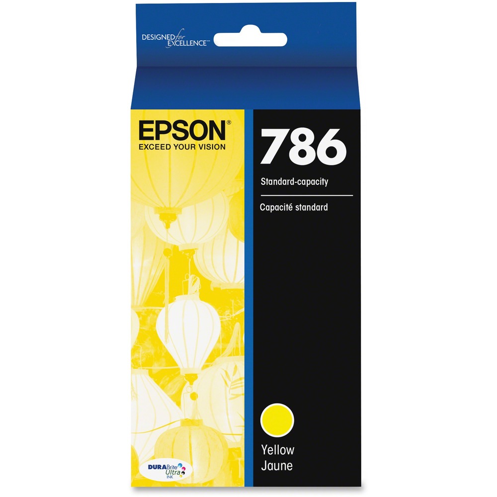 EPST786420S - Replace only the color you need with this individual ink cartridge. Only one set of cartridges is needed to print amazing documents and great photos in your Epson WorkForce Pro WF-5620, WF-5690, WF5110 and WF-5190 so no need to buy specialized cartridges to print on either plain or photo paper. For worry-free handling, revolutionary DURABrite Ultra Ink produces smudge-resistant, fade-resistant and water-resistant prints that look brilliant on both plain and glossy photo paper. Standard-capacity cartridge yields approximately 800 pages.