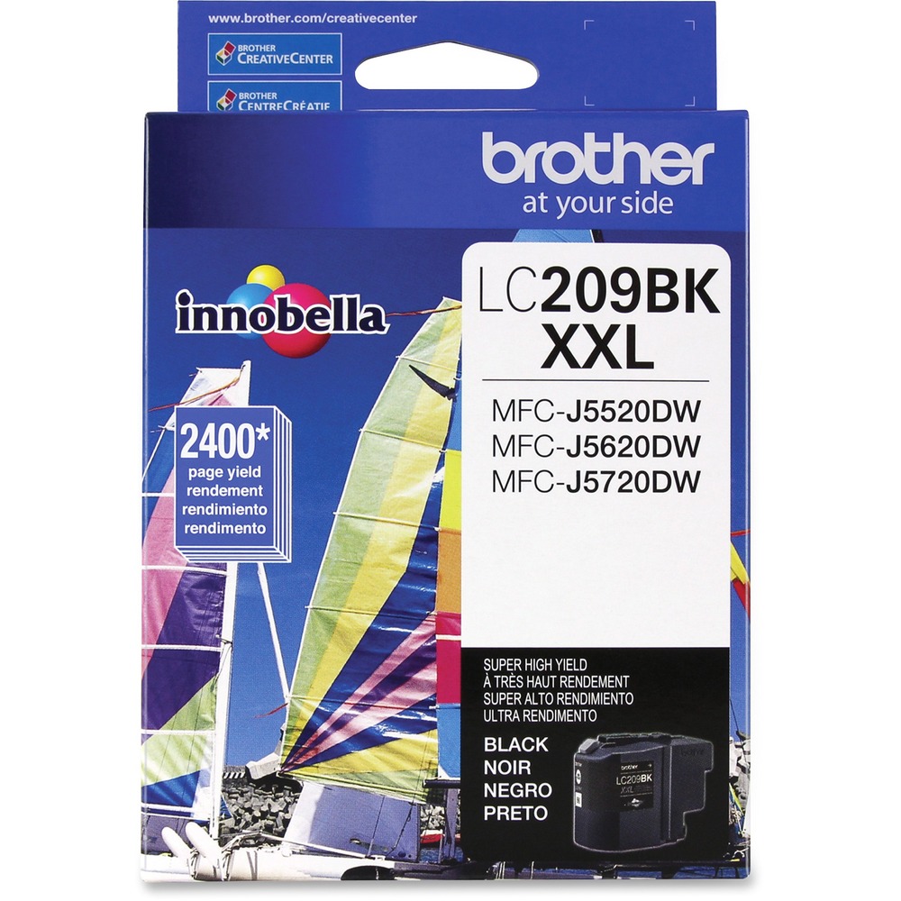 BRTLC209BK - Super high-yield ink cartridge produces crisp and professional results in Brother MFC5520DW, MFC-J5620DW and MFCJ5720DW. High capacity is perfect for high-volume printing. Innobella ink technology offers print longevity, richer colors and sharper images. Innobella ink is fade-resistant and color-fast to deliver high-quality images that stay vivid for years. Cartridge yields approximately 2,400 pages.