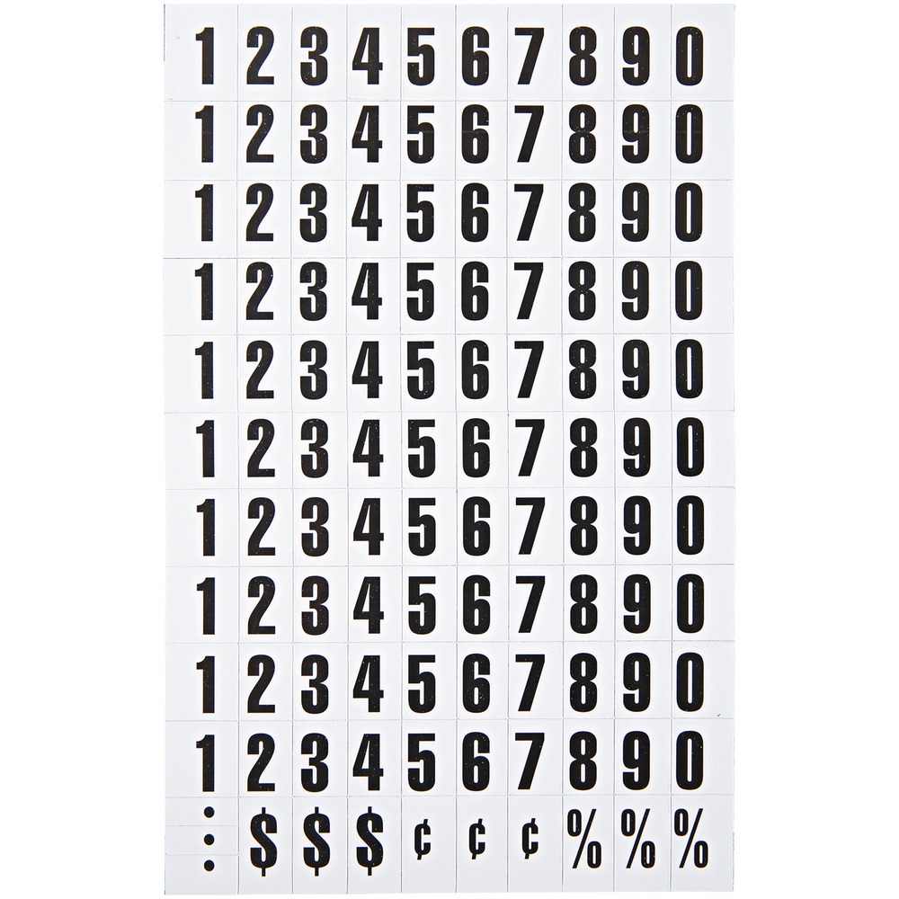 BVCKT2020 - Magnetic numbers make building and maintaining your planning board easier. Arrange data easily and quickly when changes become necessary. Use the 1/2" x 3/4" numbers for a more professional look. Numbers can be used on any other magnetic surface.
