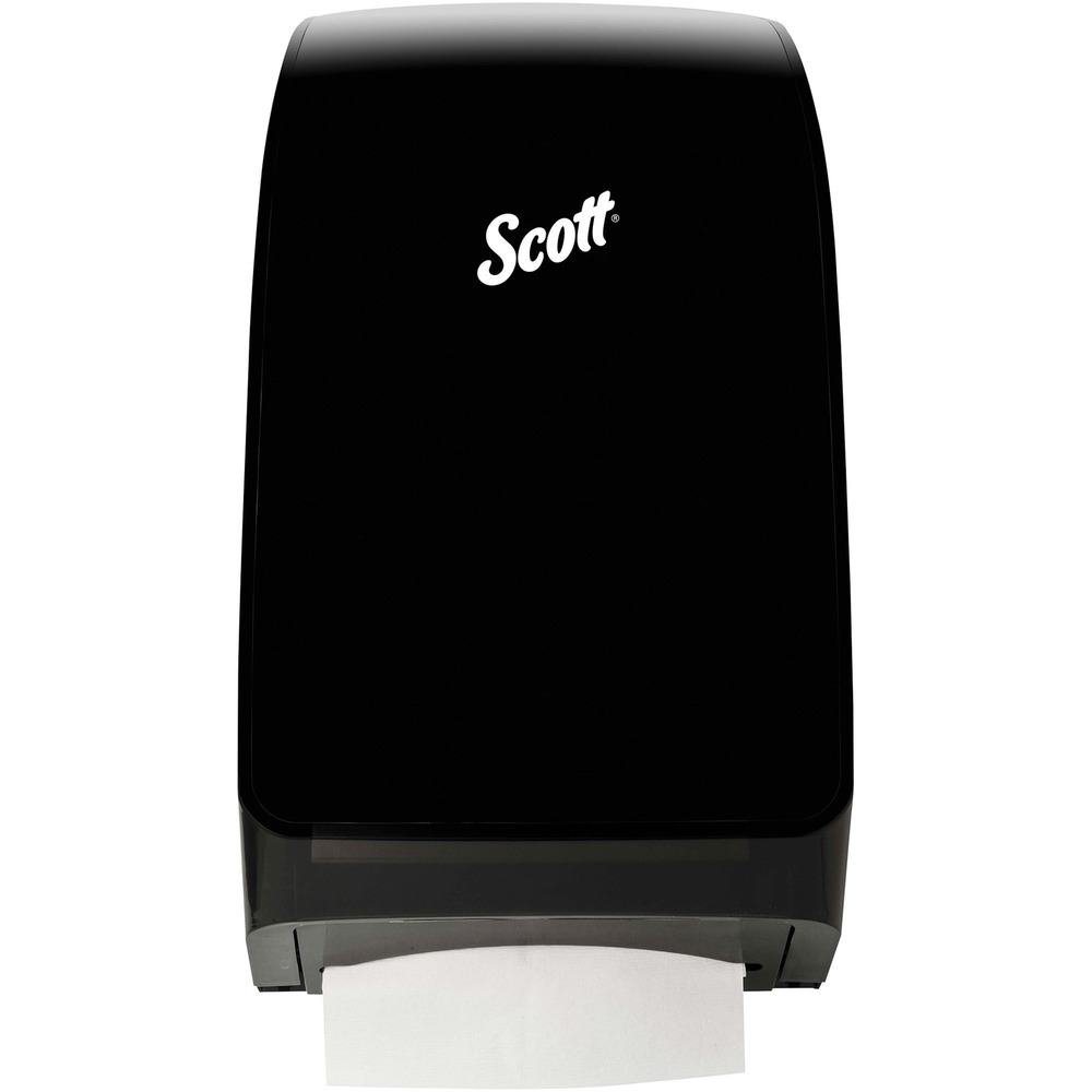 KCC39711 - Folded towel dispenser features an easy-to-access, one-at-a-time dispensing design that reduces tabbing, tearing and multiple dispensing to prevent wasteful use. Push button and locking key make it quick and simple to refill to minimize maintenance times. Plus, its translucent casing lets you easily see when you need to refill to ensure your guests and employees always have towels readily available. Dispenser is perfect for hospitality, retail and commercial environments where space is at a premium. Towel dispenser is designed for use with Kleenex and Scott Scottfold towels (sold separately). When installed properly, this dispenser meets the ADA standards for accessible design, 28 CFR Part 36.