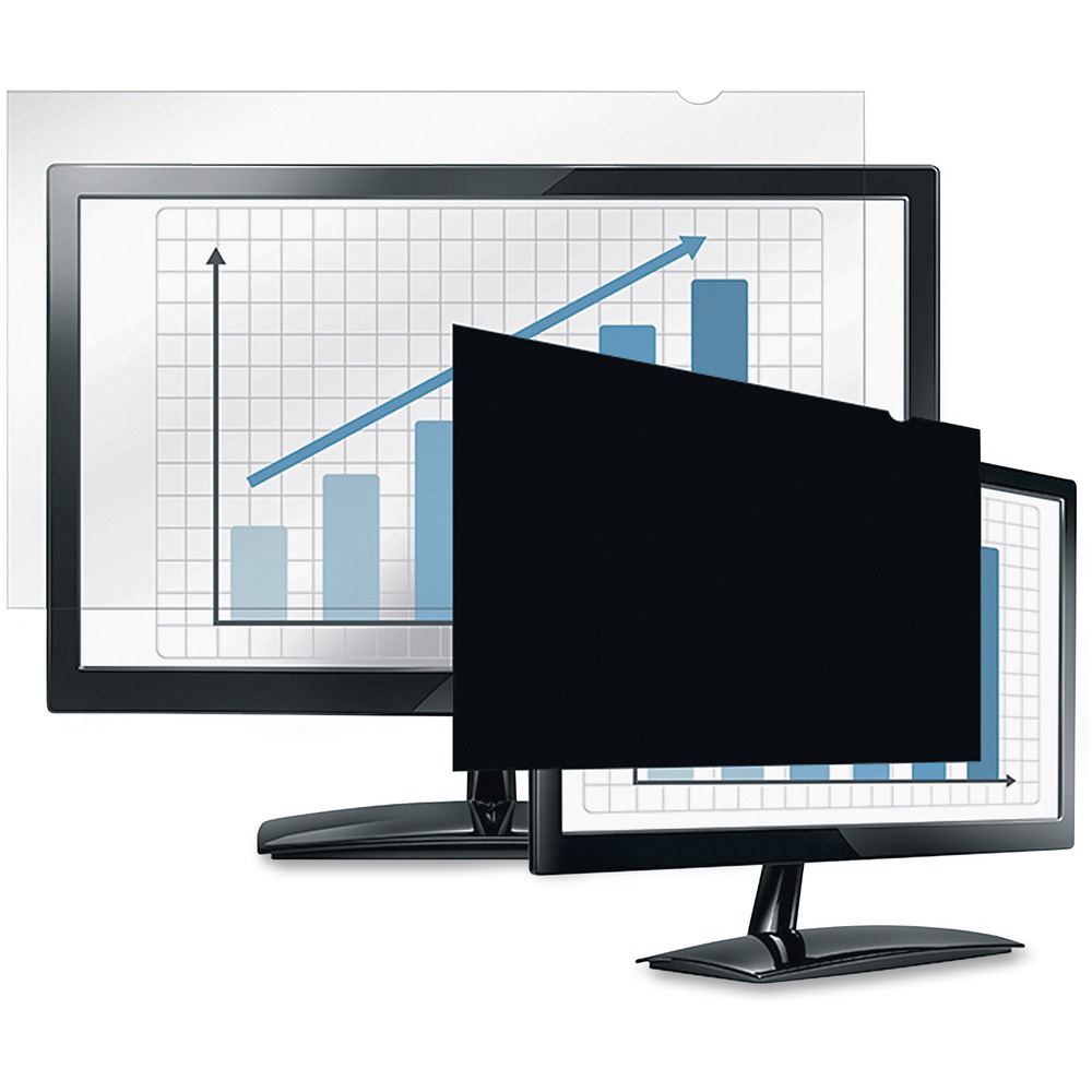 FEL4811801 - Privacy filter is designed for use with your 24" laptop or flat panel monitors. PrivaScreen Technology darkens screen image when viewed from a 30-degree side angle to prevent prying eyes from reading your screen. On-screen data is only visible to users directly in front of monitors. Recyclable filter protects monitor screens from dust, fingerprints and scratches. Anti-reflective surface reduces screen glare to help prevent eyestrain. Screen is easy to attach and remove with built-in tabs. Screen size should be taken by diagonal measurement. More from the Manufacturer