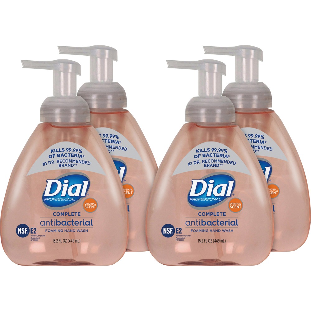 DIA98606CT - Complete Antibacterial Foaming Handwash offers superior germ-kill and superior mildness. Hypoallergenic formula is excellent for frequent handwashing. Light, gentle foam leaves your hands feeling clean. Triple-moisturizing system keeps your hands soft and conditioned. Convenient pump dispenser is the perfect size for bathrooms and kitchens.