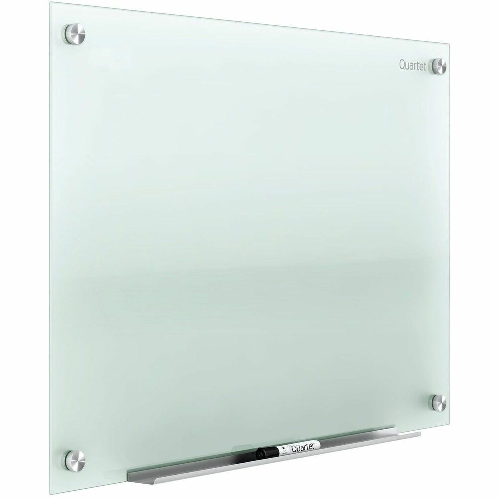 QRTG2418F - Ideal for heavy use in spaces with moderate traffic, this glass marker board provides long-term durability with a modern aesthetic appeal. Tempered glass surface will not stain, ghost, scratch or dent despite heavy use. Frosted glass board surface clearly displays any color dry-erase ink. Your dry-erase markers glide evenly over the board surface for smooth writing. Nonabsorbent glass is easy to keep clean with Quartet whiteboard cleaning supplies (sold separately). Frameless board is easy to install with included, pass-through mounting hardware. Hang vertically or horizontally. Board includes one dry-erase marker. More from the Manufacturer