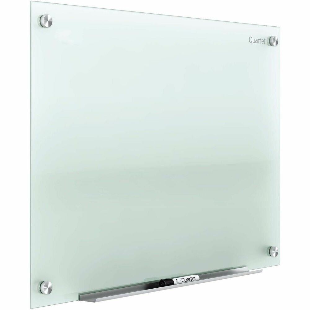 QRTG7248F - Ideal for heavy use in spaces with moderate traffic, this glass marker board provides long-term durability with a modern aesthetic appeal. Tempered glass surface will not stain, ghost, scratch or dent despite heavy use. Frosted glass board surface clearly displays any color dry-erase ink. Your dry-erase markers glide evenly over the board surface for smooth writing. Nonabsorbent glass is easy to keep clean with Quartet whiteboard cleaning supplies (sold separately). Frameless board is easy to install with included, pass-through mounting hardware. Hang vertically or horizontally. Board includes one dry-erase marker. More from the Manufacturer