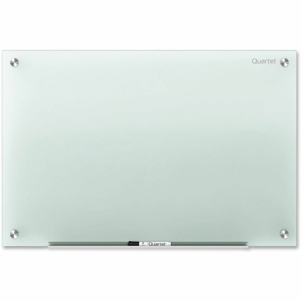 QRTG9648F - Ideal for heavy use in spaces with moderate traffic, this glass marker board provides long-term durability with a modern aesthetic appeal. Tempered glass surface will not stain, ghost, scratch or dent despite heavy use. Frosted glass board surface clearly displays any color dry-erase ink. Your dry-erase markers glide evenly over the board surface for smooth writing. Nonabsorbent glass is easy to keep clean with Quartet whiteboard cleaning supplies (sold separately). Frameless board is easy to install with included, pass-through mounting hardware. Hang vertically or horizontally. Board includes one dry-erase marker. More from the Manufacturer