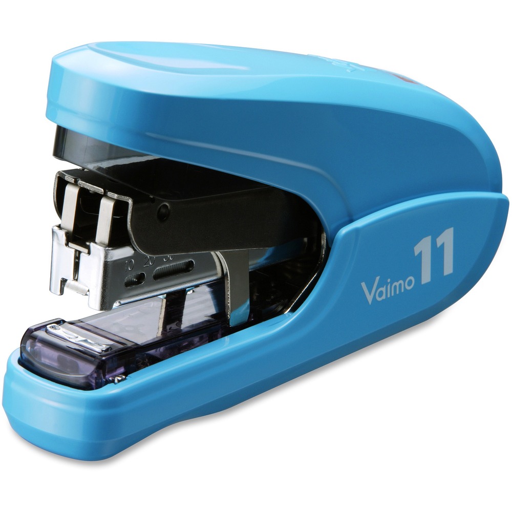 MXBHD11FLKBE - Compact, handheld stapler with compact, ergonomic styling provides comfortable stapling to fasten 2 to 35 sheets with ease. Twin-lever mechanism reduces stapling effort by 50 percent and delivers a flat-clinch stapling finish. Stapler also features a built-in staple remover and uses the MAX No. 11 staple. This revolutionary No. 11 staple can penetrate 35 sheets due to the lightweight thickness of the staple wire. Staples are easy to load. The top cover opens easily to load up to 100 staples. Stapler is made of a high percentage of plastic content.