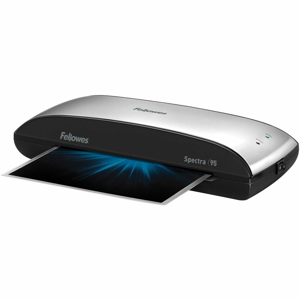 FEL5738201 - Designed for light use in the home or home office, the Spectra 95 Laminator accommodates 9-1/2" wide documents and features advanced temperature control for consistent results. It features a heat setting for 3 mil and 5 mil hot pouches. User-friendly laminator heats up in 4 minutes. Release lever disengages pouch for re-centering or removal. Auto Shutoff prevents overheating. Laminator includes a laminating starter kit. More from the Manufacturer