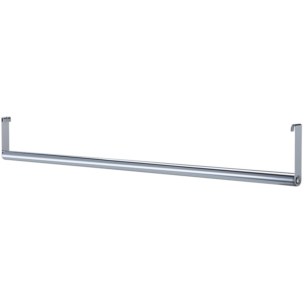 LLR69876 - Garment hanger bar easily attaches to 48" wide wire shelving to bring another dimension to that versatile storage. Slip your coat hangers or other items onto the bar for quick access. Smooth metal tube features a chrome finish to blend with your wire shelving.