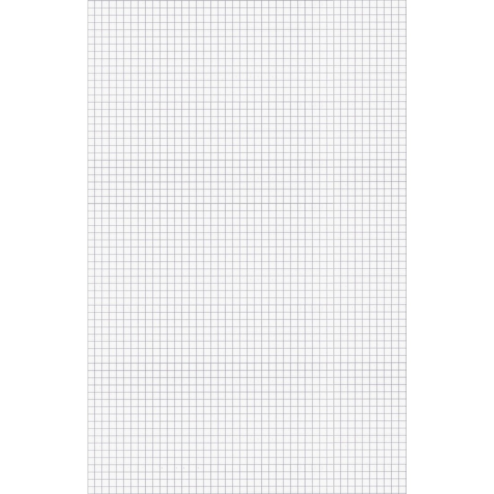 TOP22037 - Tabloid-size quadrille pad is ideal for drafting, plotting and scale drawings. Lines won't smudge or reproduce. Extra-rigid chipboard backing offers stability. Pad contains 50 sheets of 15 lb. paper. Sheets are printed with 4 squares per inch on both sides.