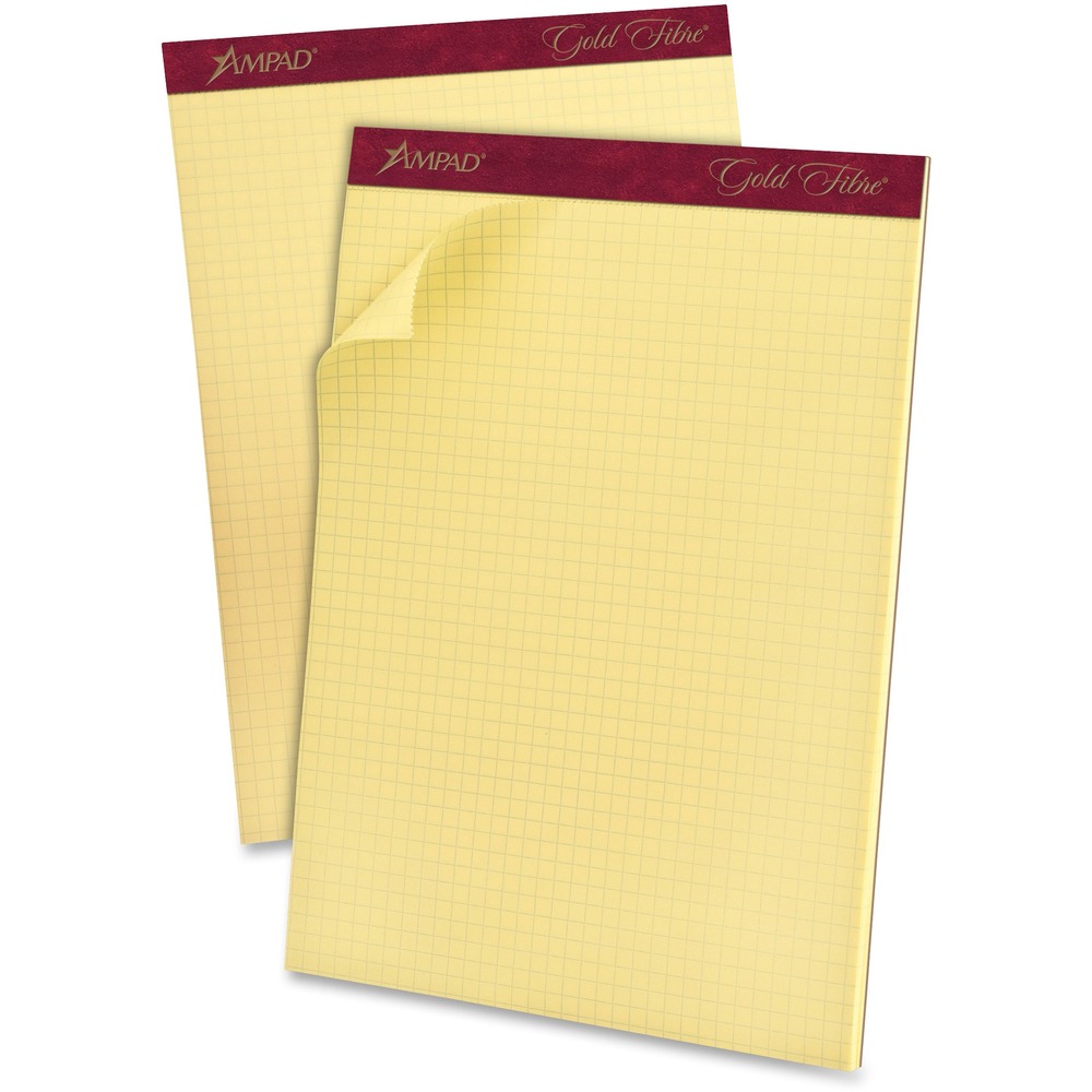 TOP22143 - Quadrille pad contains medium-weight, 15 lb. paper. Printed with 4 squares per inch on both sides. Ideal for drafting, plotting and scale drawings. Pad contains 50 sheets.