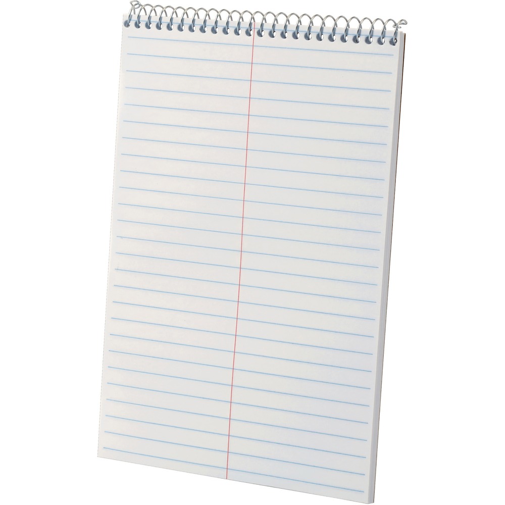 TOP25774 - Steno Book contains 80 sheets of 15 lb. white paper that is Gregg-ruled. Chipboard in front and back protects your notes and offers convenient writing support. Wirelock binding at the top secures the wire ends to prevent snagging.