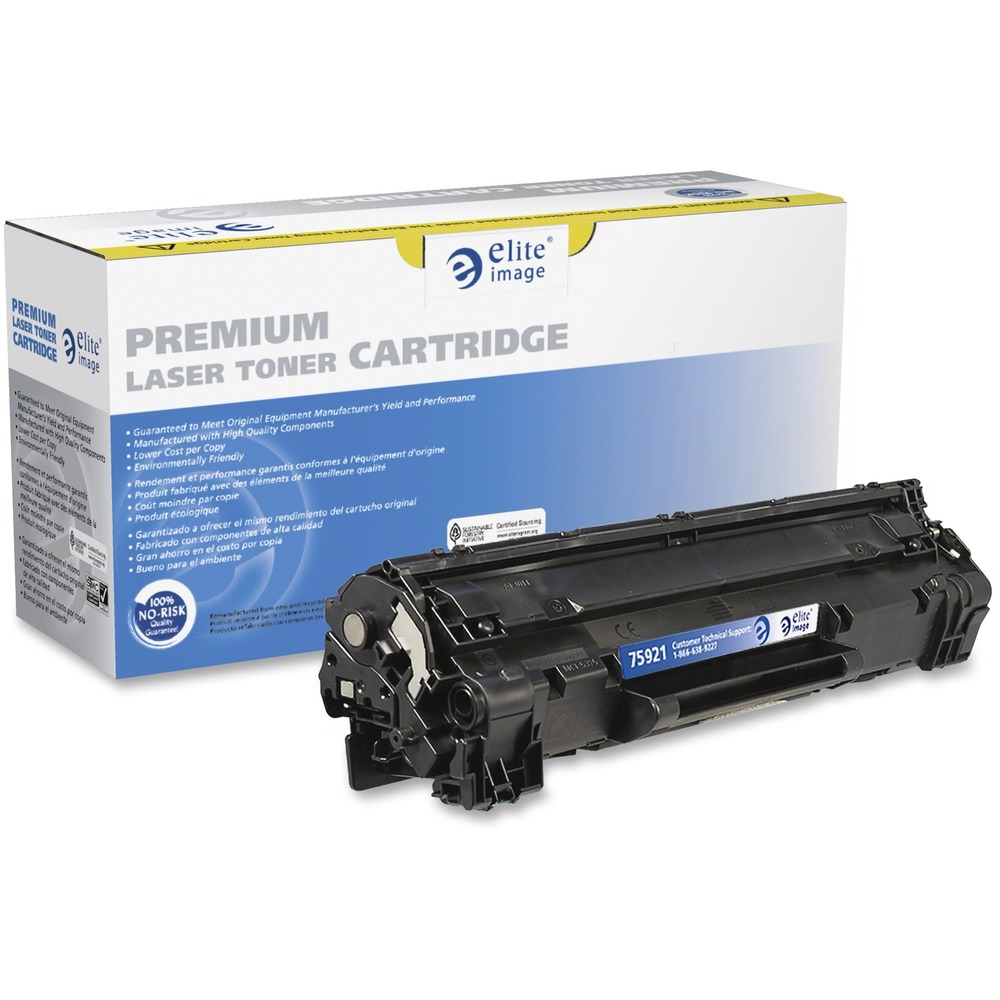ELI75921 - Premium replacement toner cartridge is designed to be a true quality alternative to the OEM while offering significant savings. Cartridge is designed for use in Canon imageClass LBP6000, LBP6030w and MF3010. Cartridge yields approximately 1,600 yields. Elite Image is ISO certified. More from the Manufacturer