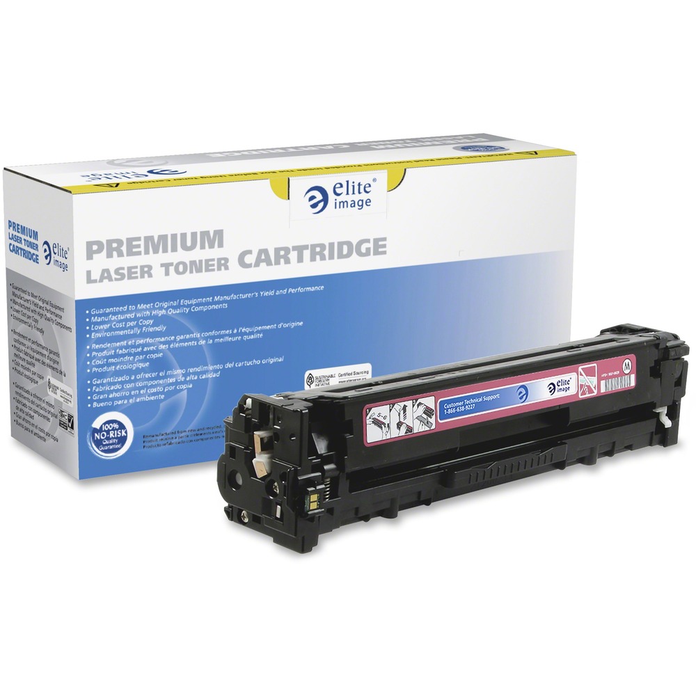 ELI75923 - Premium replacement toner cartridge is designed to be a true quality alternative to the OEM while offering significant savings. Cartridge is designed for use in Canon imageClass LBP7110Cw, MF624CW, MF628CW, MF8380Cw, HP LaserJet Pro 200 Color M251NW; and LaserJet Pro Color MFP M276NW. Cartridge yields approximately 1,800 yields. Elite Image is ISO certified. More from the Manufacturer