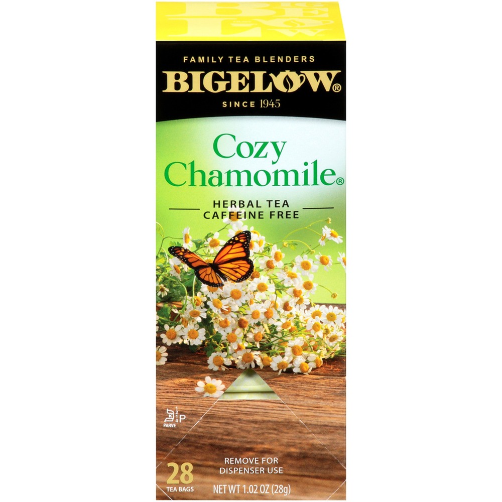 BTC00401 - Gluten-free herbal tea provides pure chamomile flavor that's perfect for quiet moments. All-natural tea is soothing and relaxing for a great way to wind down. Chamomile tea is made with carefully picked chamomile flowers for a much sweeter, rounder and flavorful experience. Tea bags are packaged in a special foil pouch to protect your tea from any air, moisture and surrounding aromas for complete freshness.