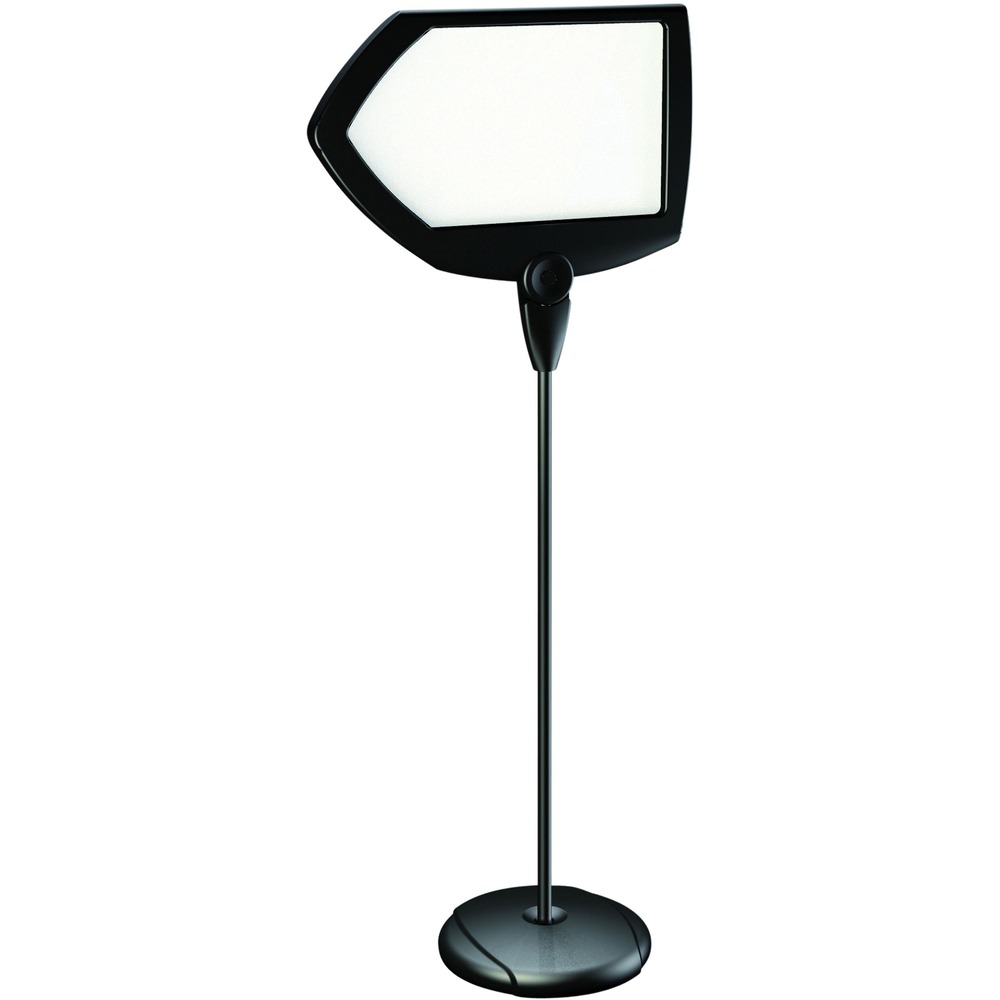 BVCSIG01010101 - Extremely versatile, arrow-shape sign holder offers a simple, efficient solution to display information that needs daily or constant updates. Double-sided design displays information on both sides. Adjust the angle to direct up or down. Dry-erase surface allows fast and easy updates. Weighted base keeps the sign in place.