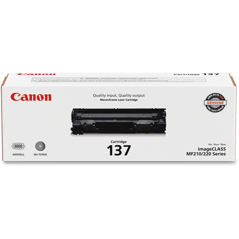 CNMCARTRIDGE137 - Toner cartridge is designed for use with Canon imageClass LBP151d, MF212w, MF216n, MF227dw, MF229dw, MF236n, MF244dw, MF247dw and MF249dw. Toner delivers crisp, consistent results for printing all of your critical documents. Cartridge yields approximately 2,400 pages.